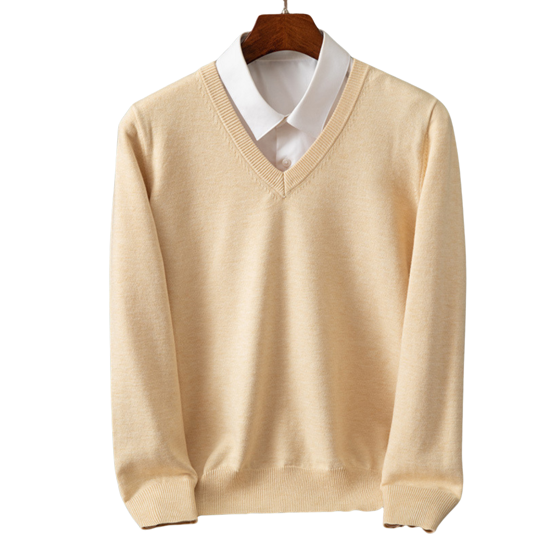 Luxurious Cashmere V-Neck Pullover