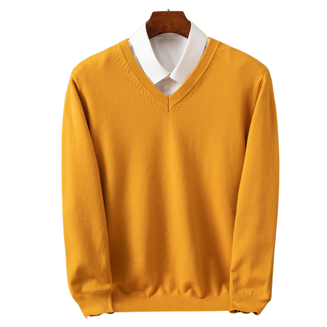 Luxurious Cashmere V-Neck Pullover