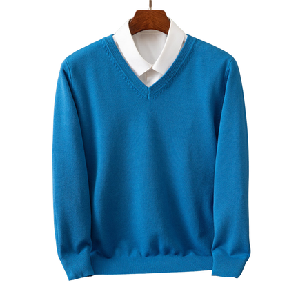 Luxurious Cashmere V-Neck Pullover