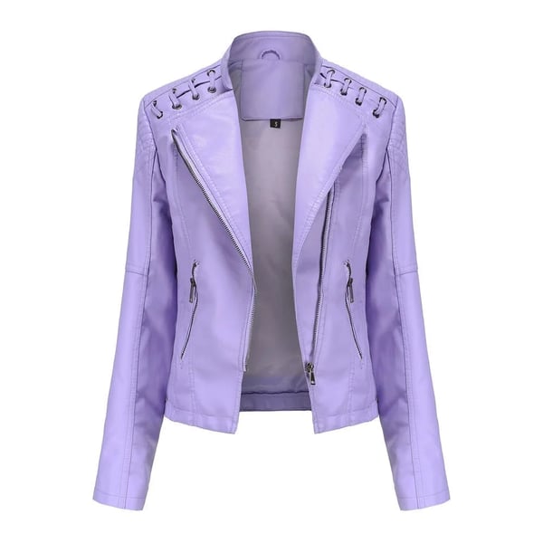 Women Washed Lambskin Leather Jacket