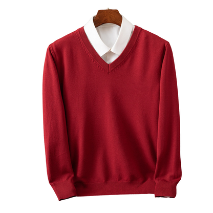 Luxurious Cashmere V-Neck Pullover