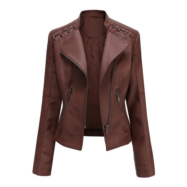 Women Washed Lambskin Leather Jacket