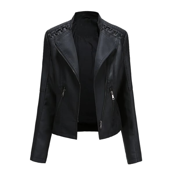Women Washed Lambskin Leather Jacket