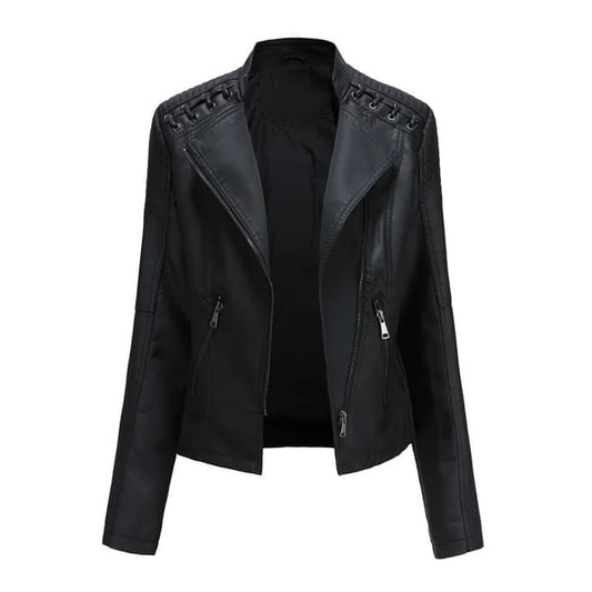Women Washed Lambskin Leather Jacket