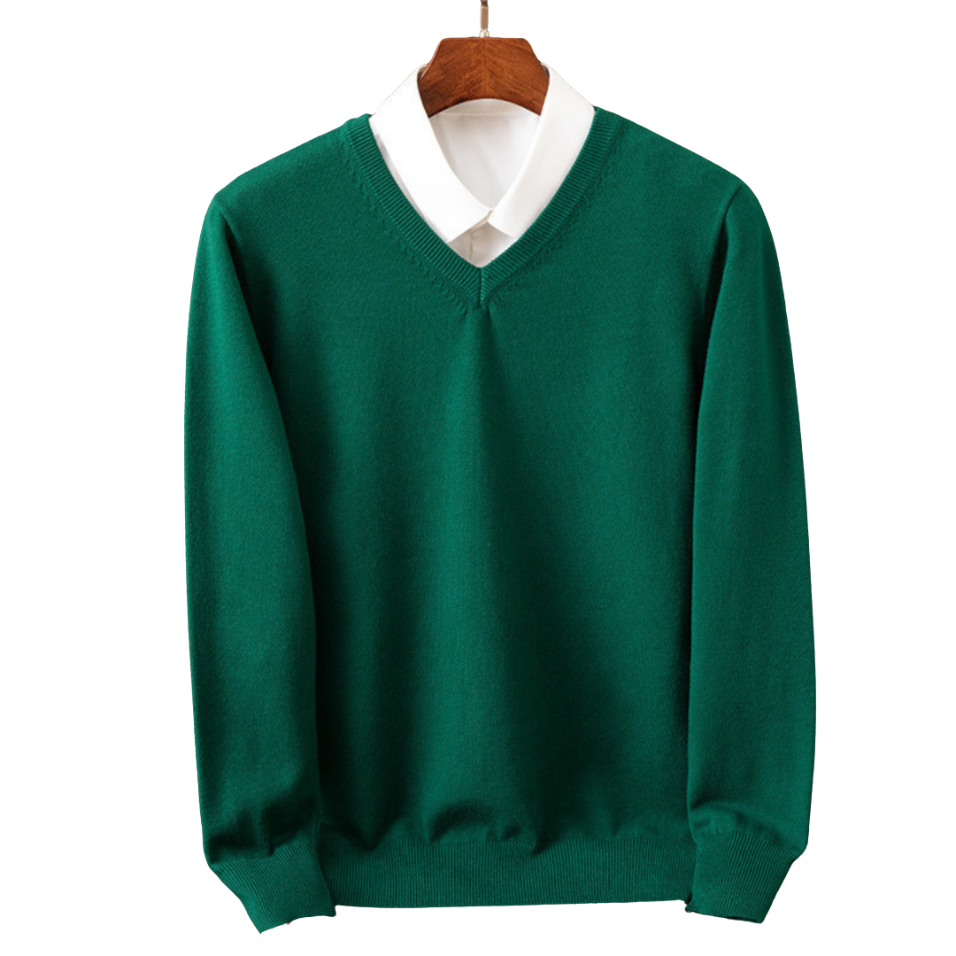 Luxurious Cashmere V-Neck Pullover