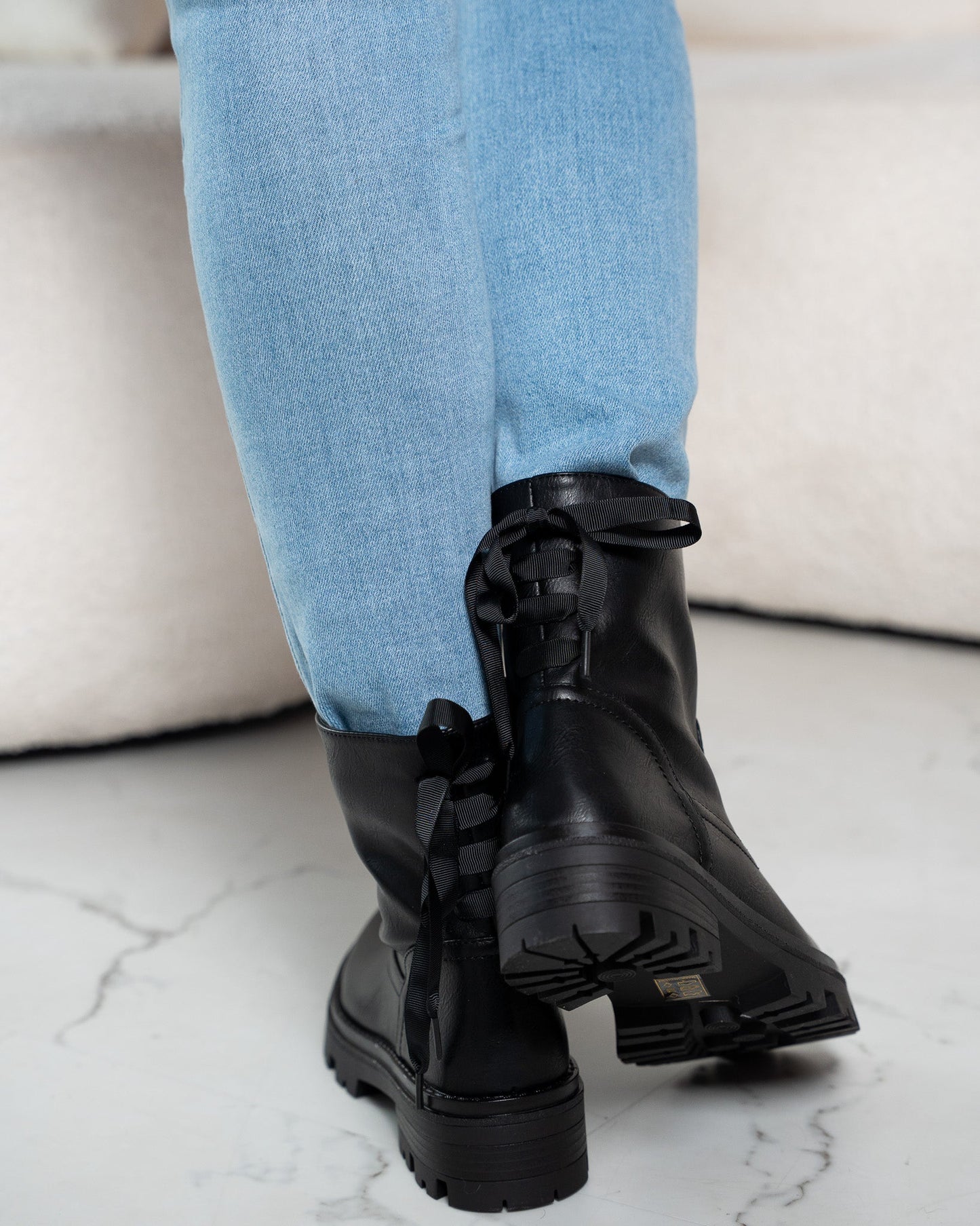 Elegant Black Bow Boots