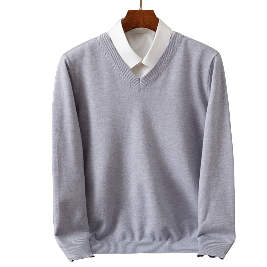 Luxurious Cashmere V-Neck Pullover