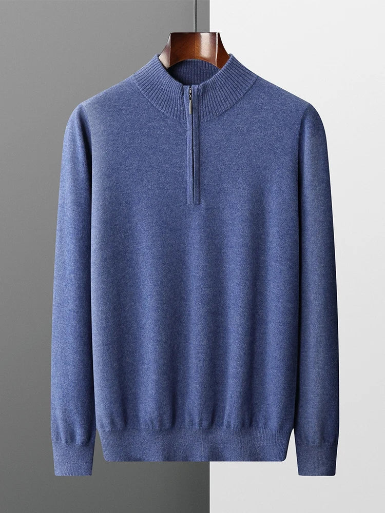 Florence Cashmere Zip-Up Sweater