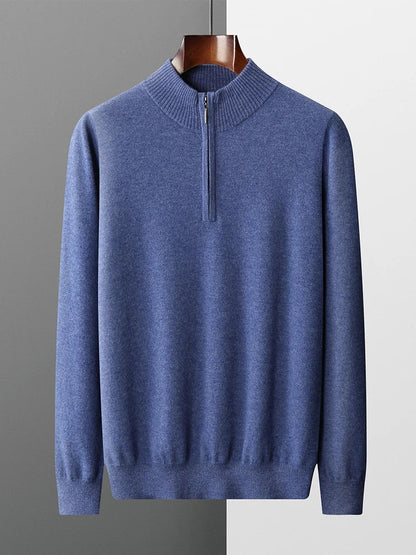 Florence Cashmere Zip-Up Sweater