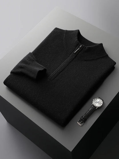 Florence Cashmere Zip-Up Sweater