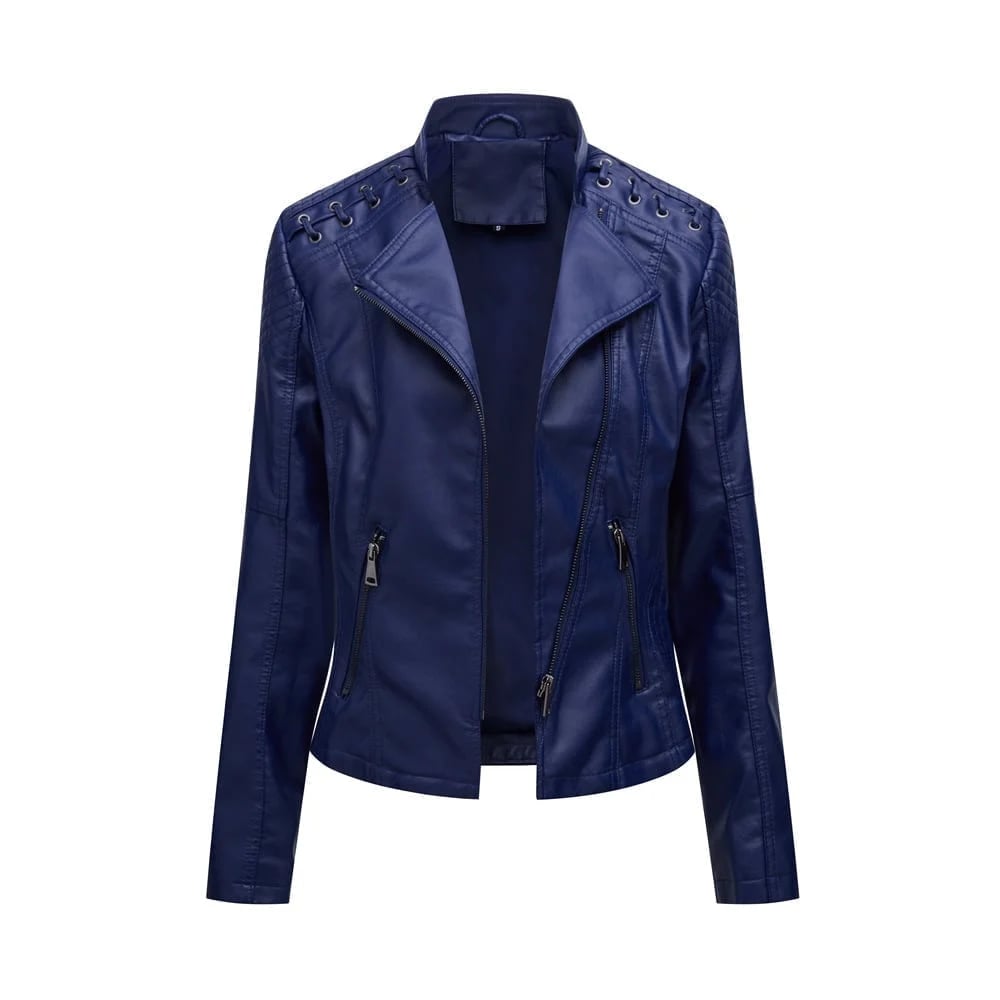 Women Washed Lambskin Leather Jacket