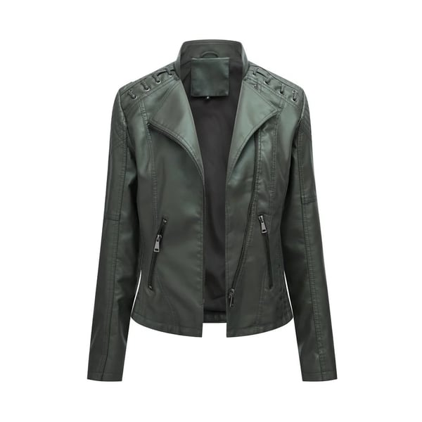 Women Washed Lambskin Leather Jacket