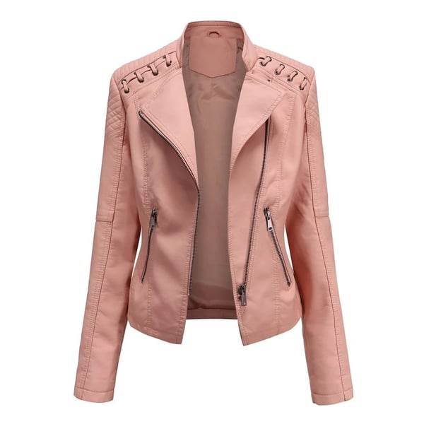 Women Washed Lambskin Leather Jacket