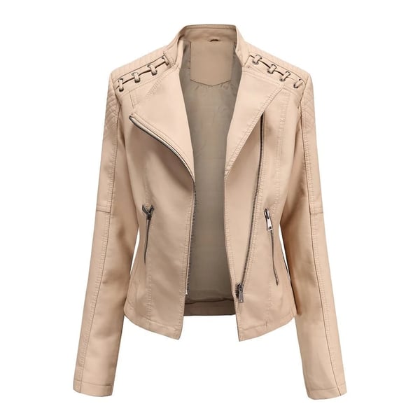 Women Washed Lambskin Leather Jacket