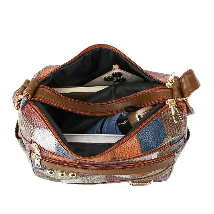 New Multicolored PU Leather Shoulder Bag — Ultra Trendy and Elegant