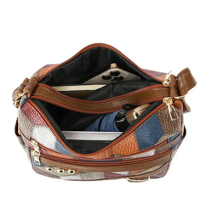 New Multicolored PU Leather Shoulder Bag — Ultra Trendy and Elegant