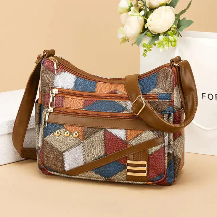 New Multicolored PU Leather Shoulder Bag — Ultra Trendy and Elegant