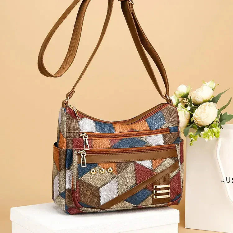 New Multicolored PU Leather Shoulder Bag — Ultra Trendy and Elegant