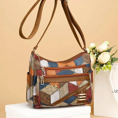 New Multicolored PU Leather Shoulder Bag — Ultra Trendy and Elegant
