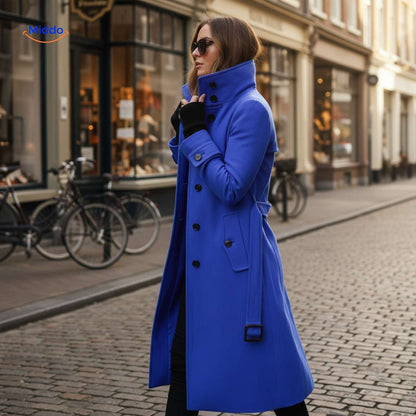 Jyara™ Coat | Elegant coat with button closure for women